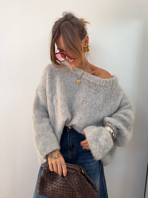 Pull Marlon - gris clair