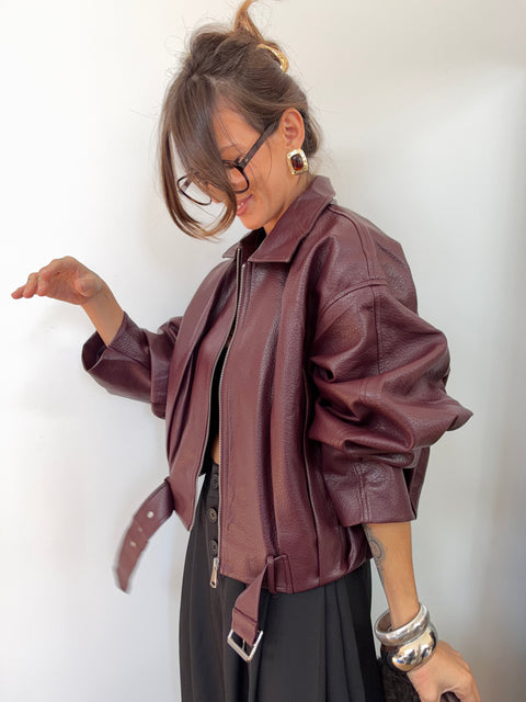 Veste simili Dakota - Bordeaux