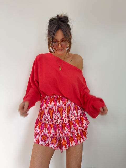 Jupe short à motifs
