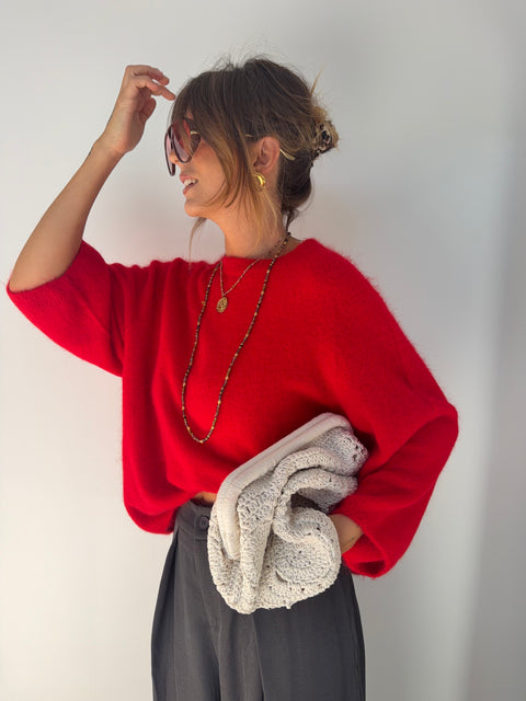 Pull Angora Seoul - rouge