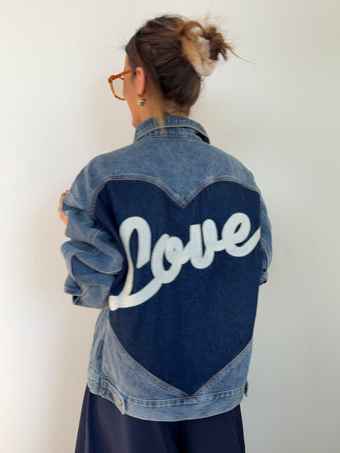 Veste en jeans - love