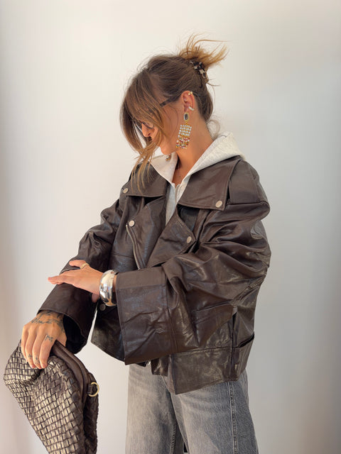 Veste simili - marron