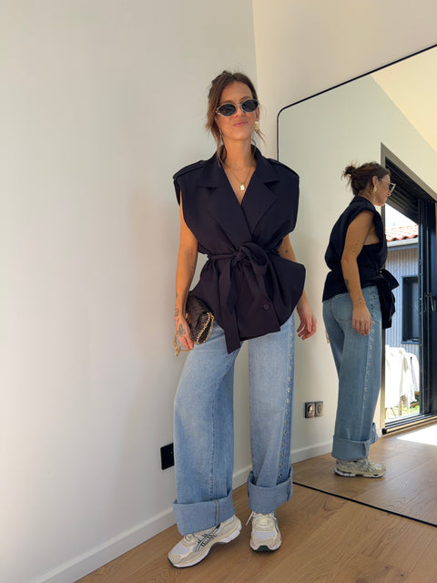 Jeans à gros oeillets - Elma