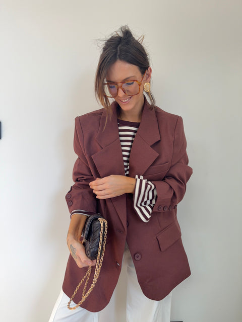 Blazer oversize - terracotta