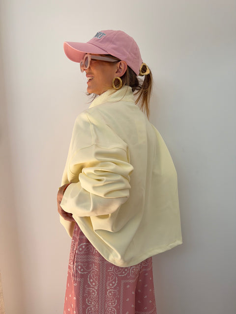 Sweat Brooklyn - jaune et rose