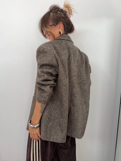 Veste blazer lainage - cacao