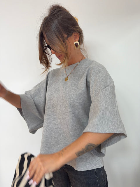 Sweat léger parfait  - gris
