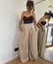 Pantalon à scratch - beige