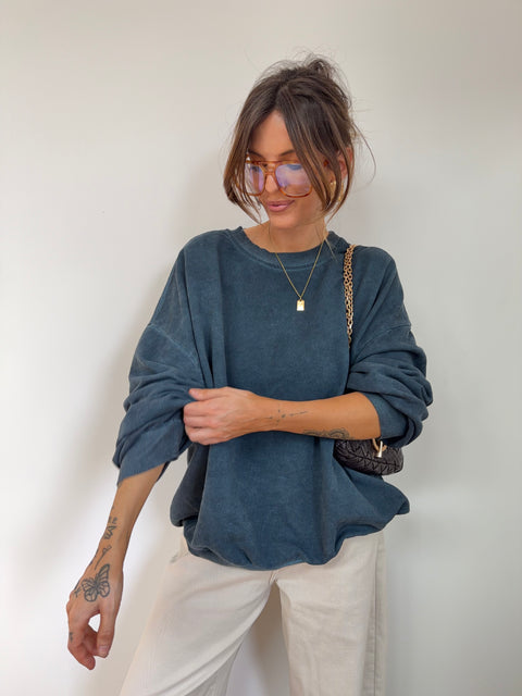 Sweat - bleu petrole