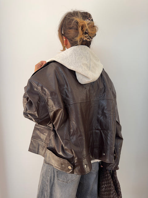 Veste simili - marron