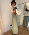 Pantalon en viscose - vert d'eau