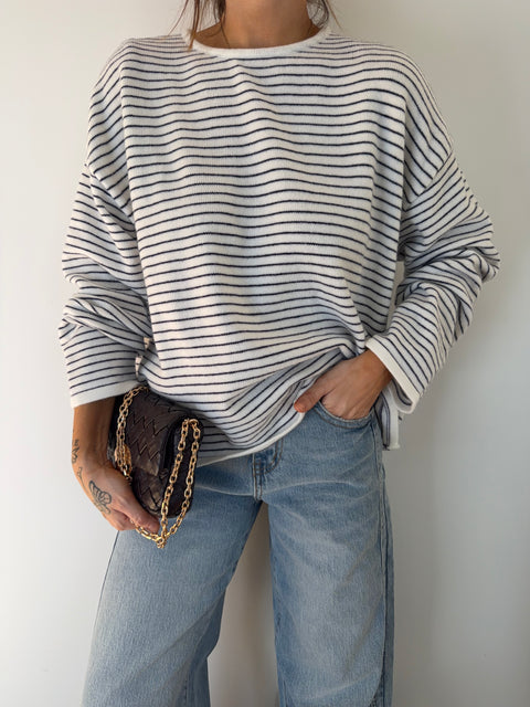 Pull douceur marin