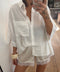 Chemise blanche manches courtes