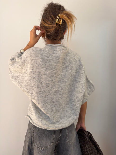 Pull Paris - gris chiné