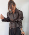 Veste simili à épaulettes - chocolat