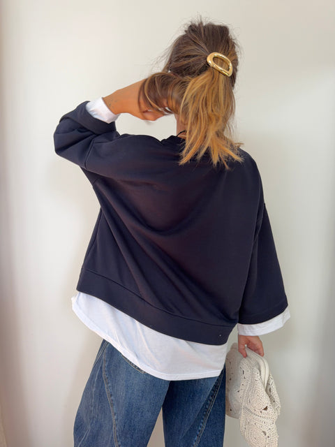 Double t-shirt - bleu