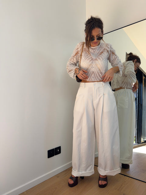 Pantalon Jacks - blanc