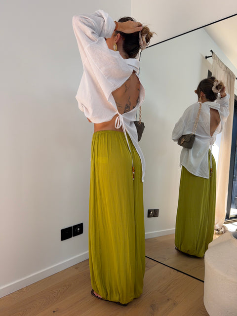 Pantalon ballon Liz - vert anis