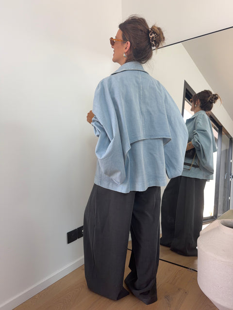 Veste trapèze en jean