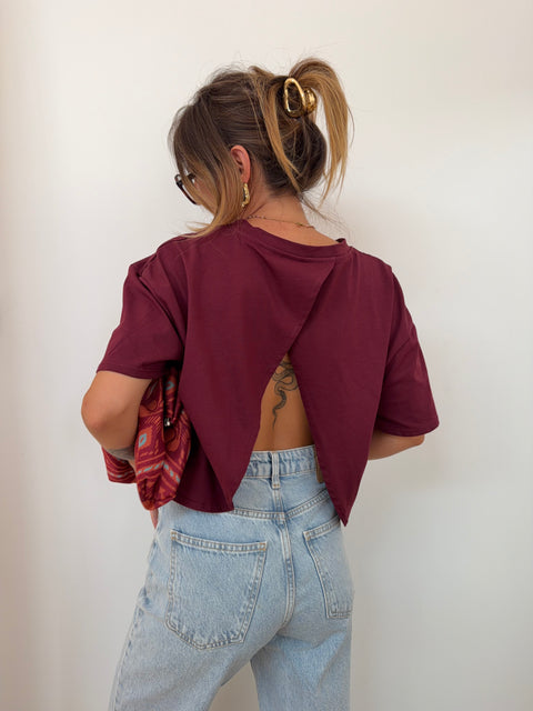 T-shirt Mia Lover's - bordeaux