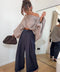 Pantalon droit - bleu