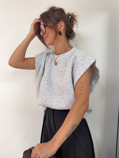 Sweat gris avec détails - Paula