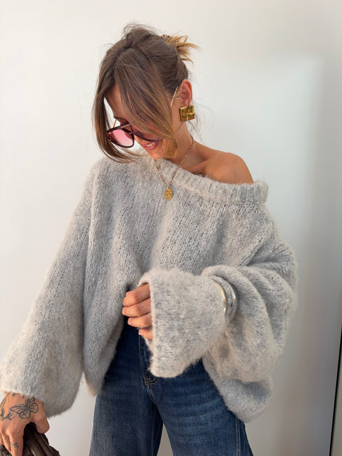 Pull Marlon - gris clair