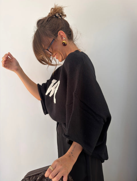 Pull épais WHY - Noir