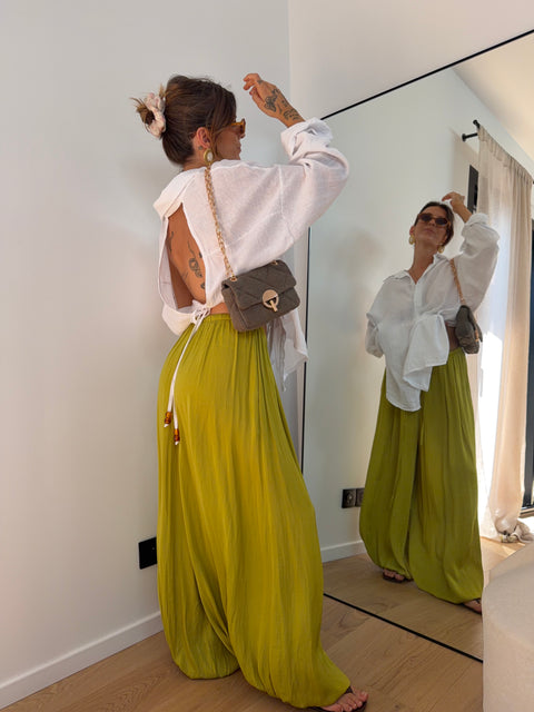 Pantalon ballon Liz - vert anis