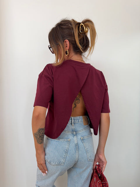 T-shirt Mia Lover's - bordeaux