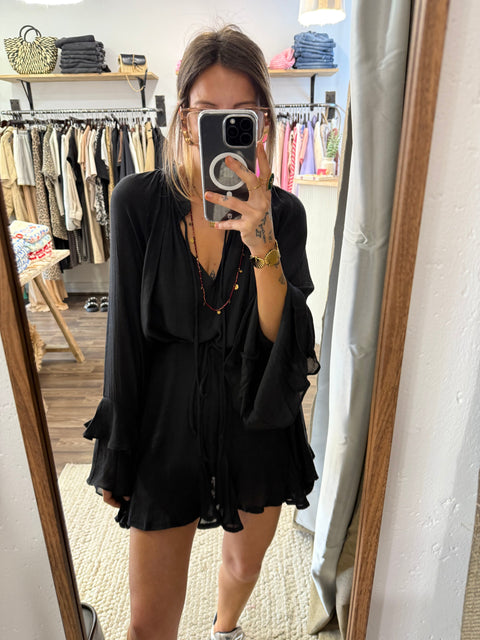 Robe à volants - noir