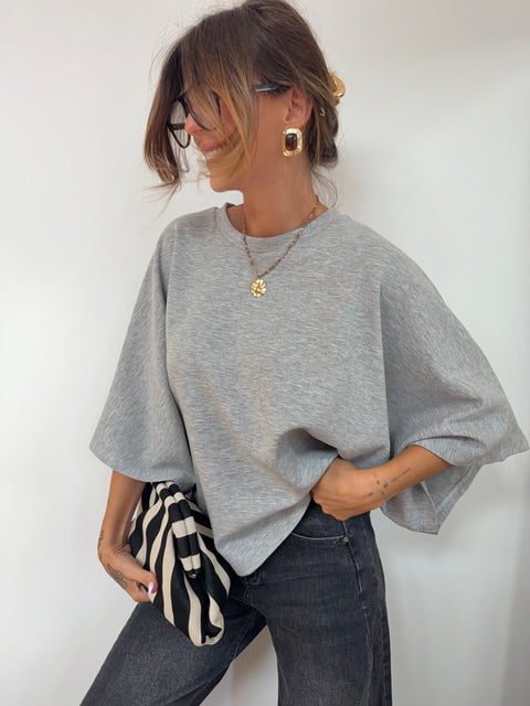 Sweat léger parfait  - gris