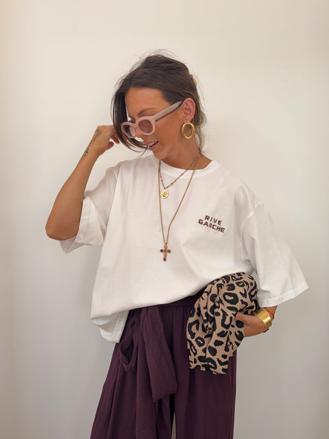 T-shirt Rive Gauche - blanc