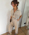 Combinaison en jean - beige