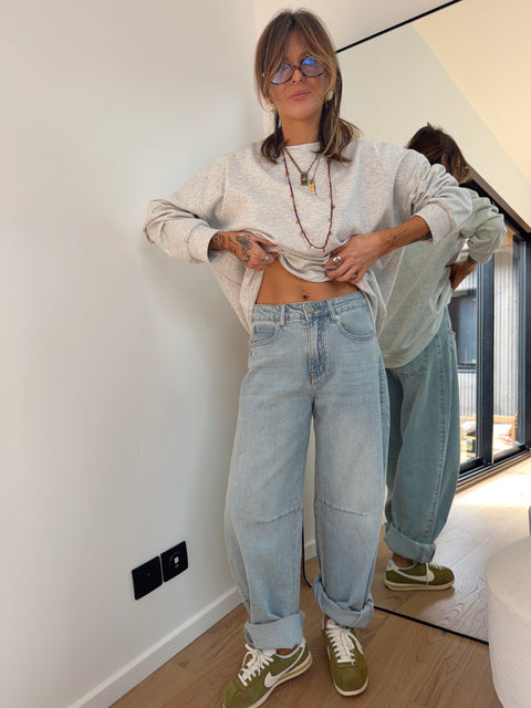 Jeans baggy Paoly - azul claro
