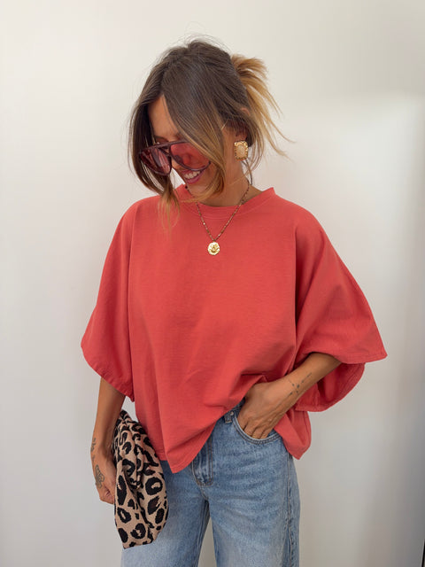 T-shirt épais parfait - corail
