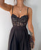 Bustier en dentelle - noir