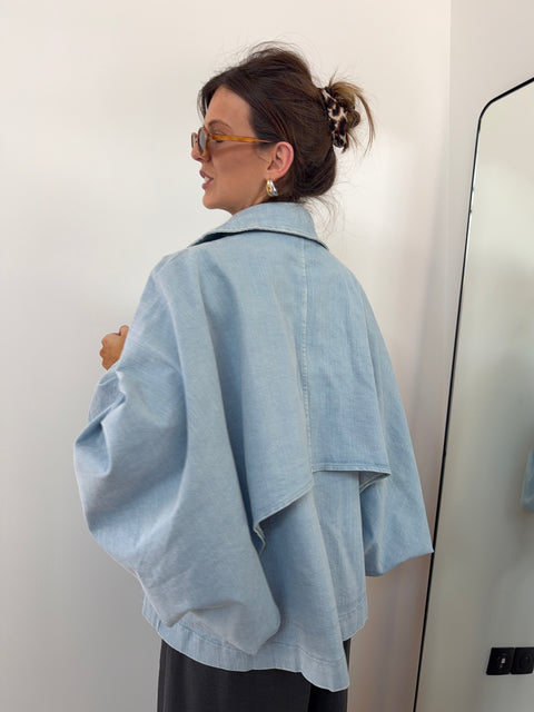 Veste trapèze en jean
