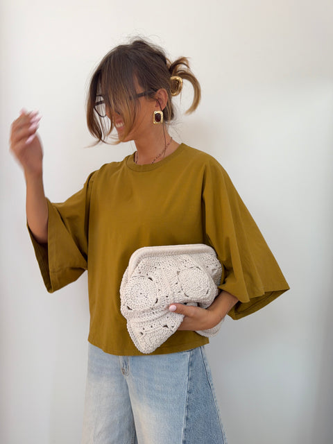 T-shirt - moutarde