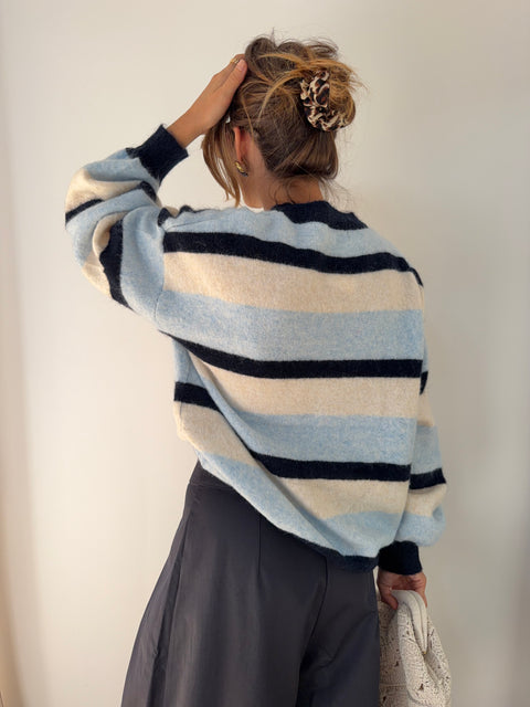 Pull Palma - rayé bleu