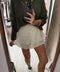 Jupe short - écru