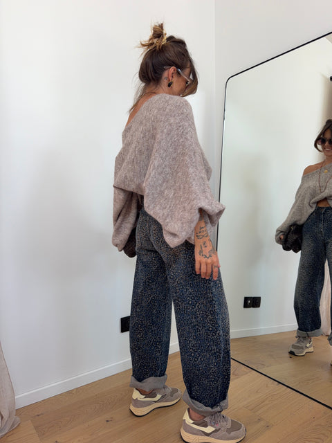 Jeans Liam - léopard foncé