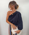 T-shirt asymétrique - bleu marine