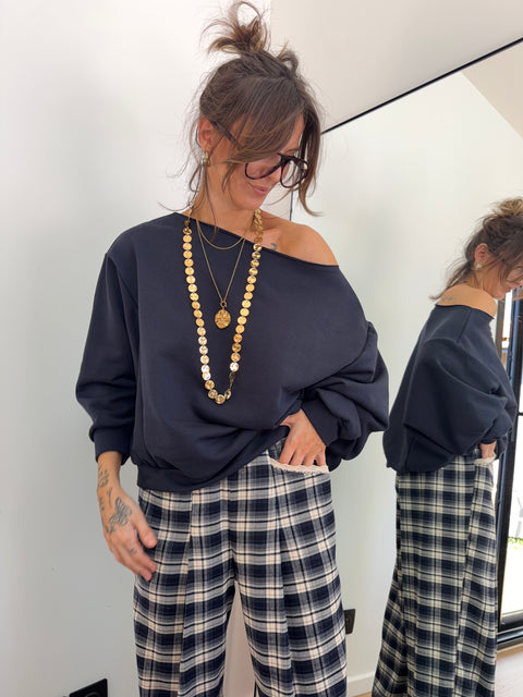 Sweat sans couture - bleu marine