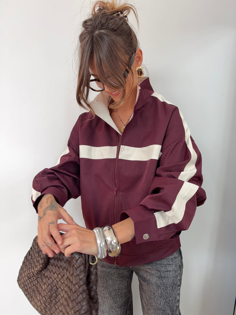 Veste Sportwear - bleu et bordeaux
