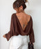 Haut dos nu lover’s - chocolat