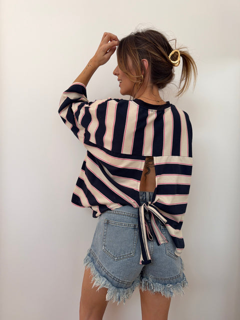 Short en jean - bleu