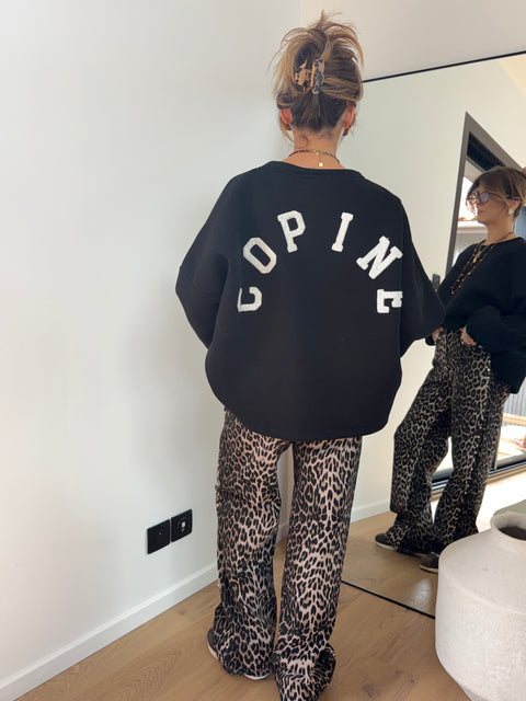 Sweat oversize noir  - copine
