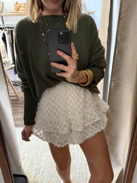 Jupe short - écru