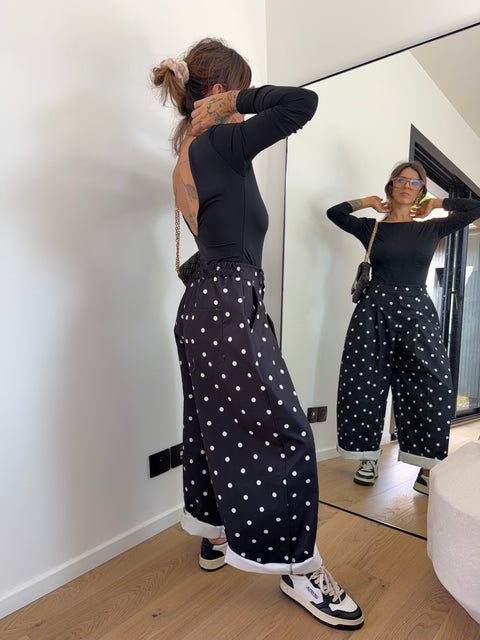 Pantalon Jacks à pois - noir